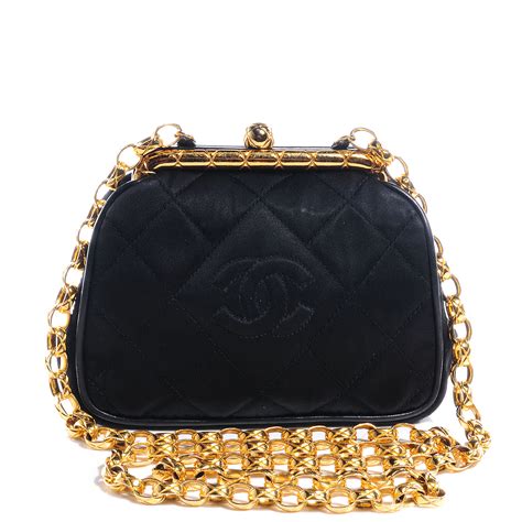 chanel black satin evening bag|Chanel fall 2024 bags.